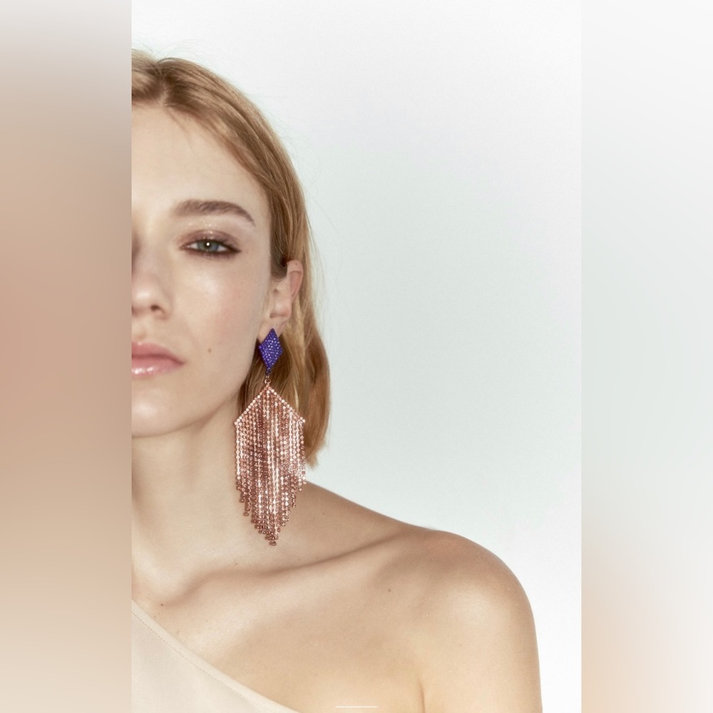 Zara Multicolored Sparkly Earrings - NWT